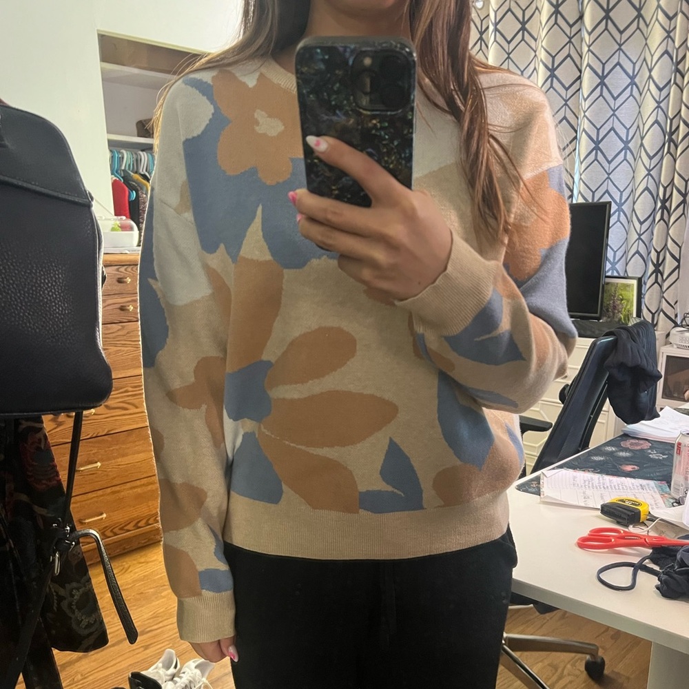 Floral sweater
